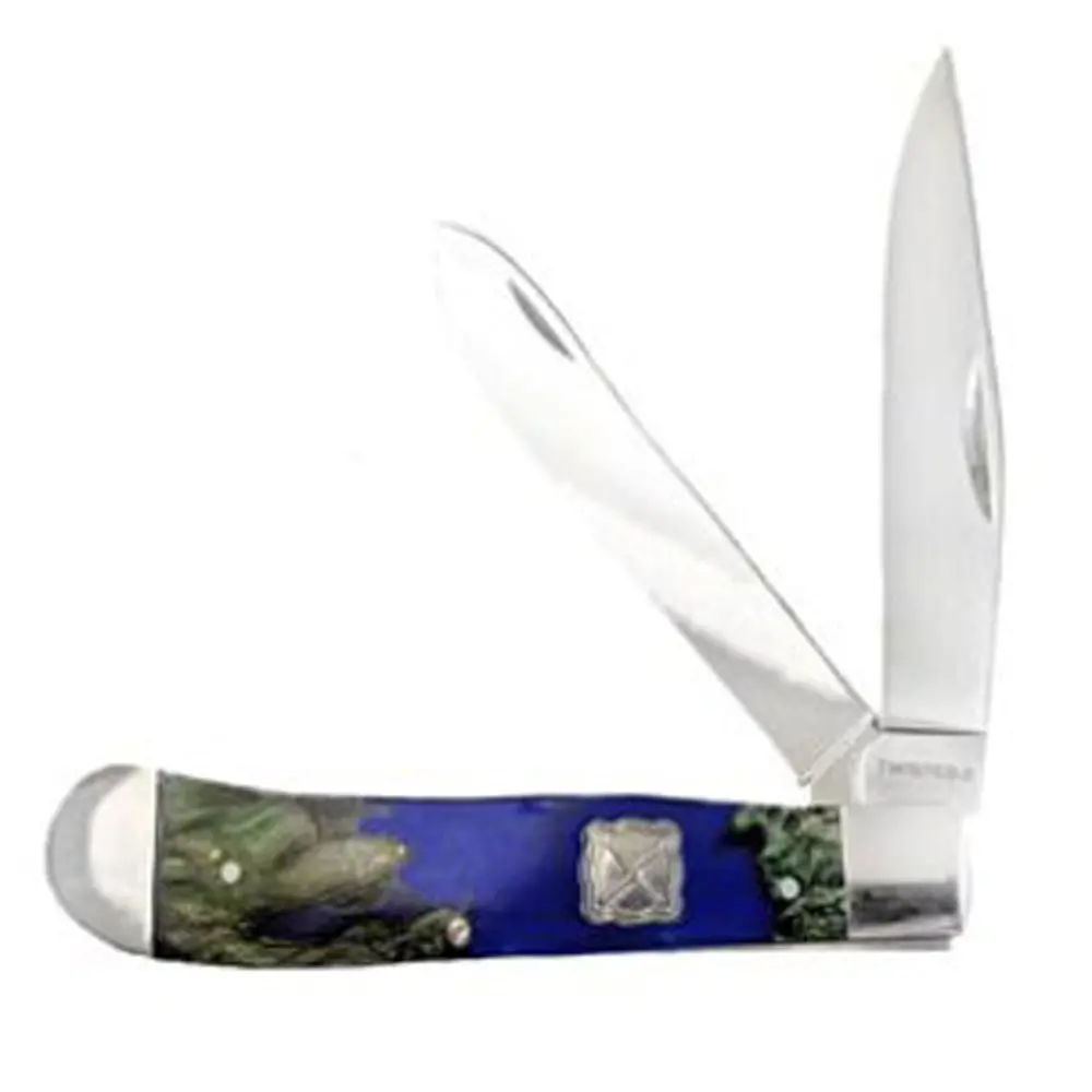Twisted X Rosewood& Blue Acrylic Knife 1