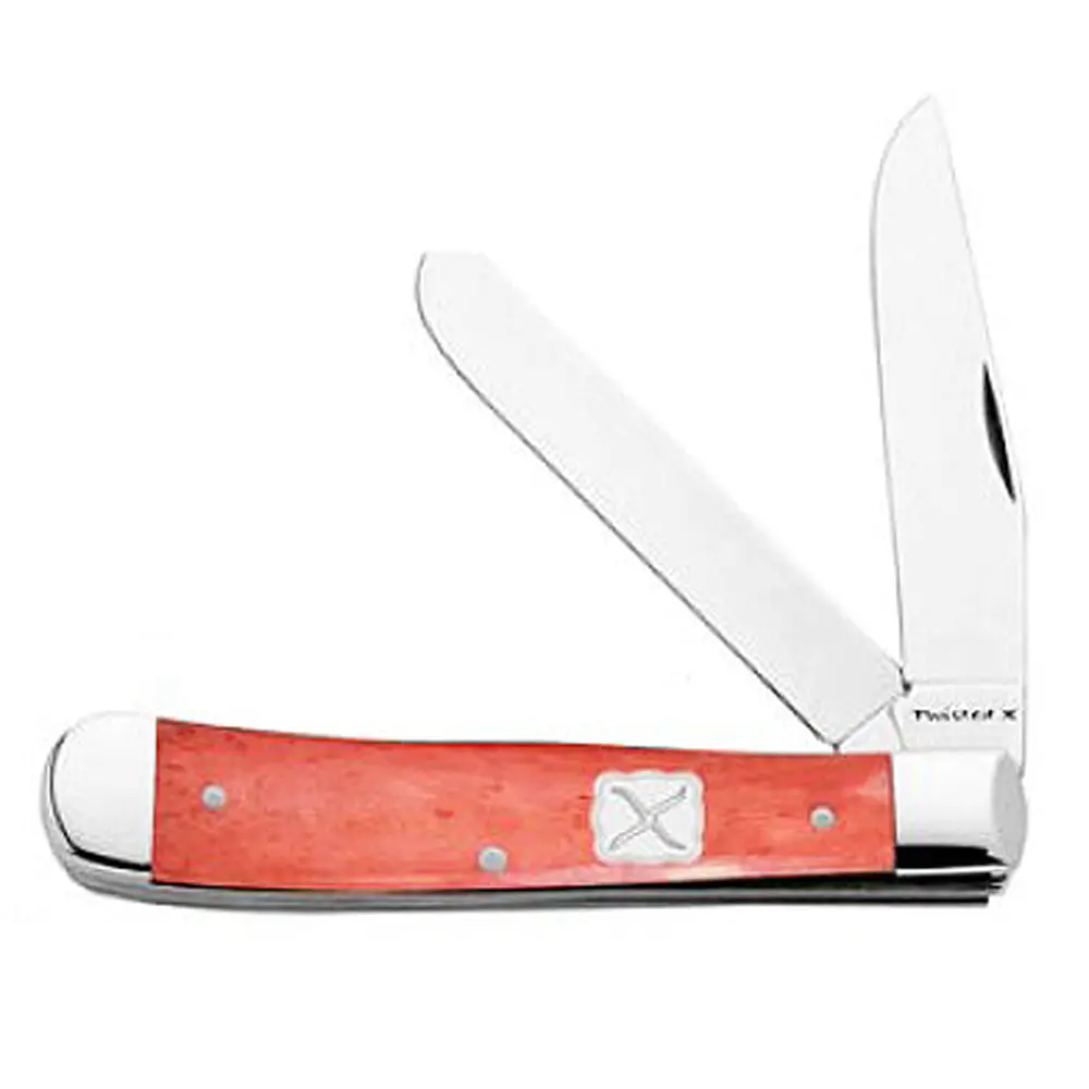 Twisted X Trapper 4 1/4 In Pink Pocket Knife 1