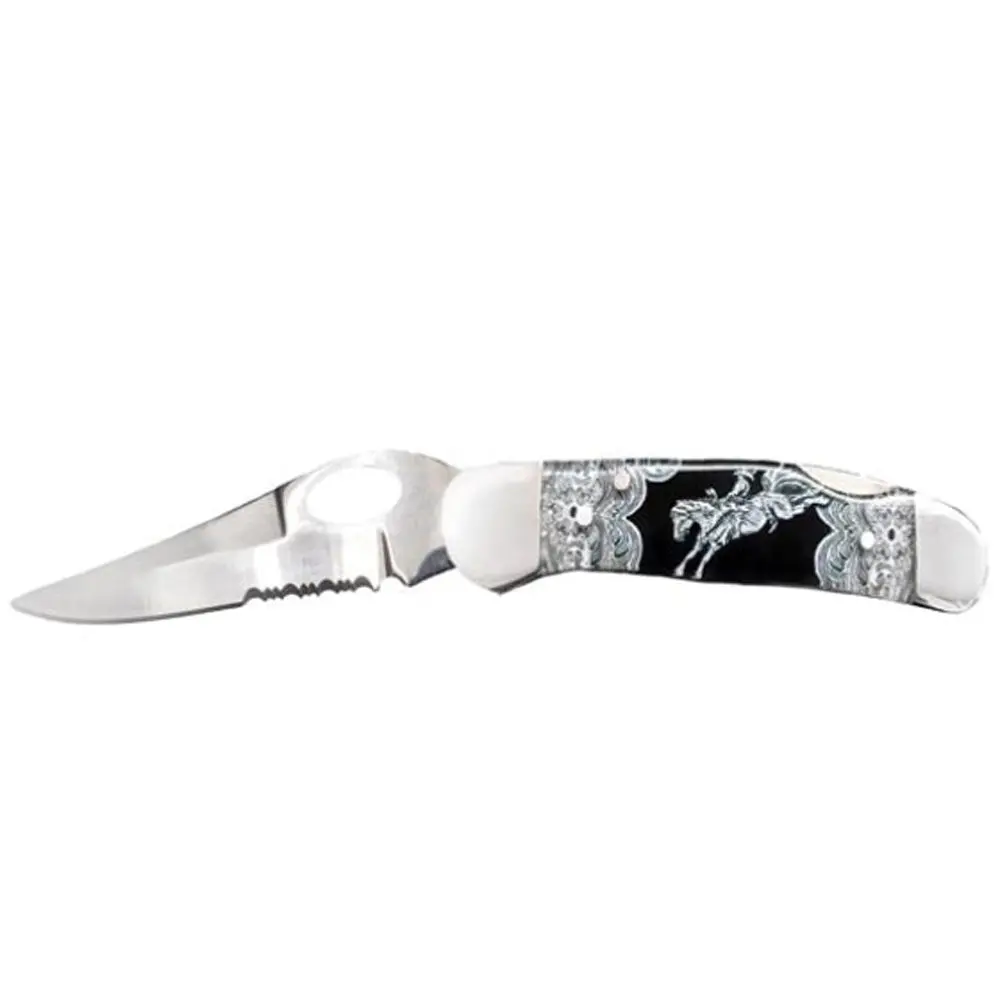 Circle Sh Cutlery Acrylic Team Roper Pocket Knife 1
