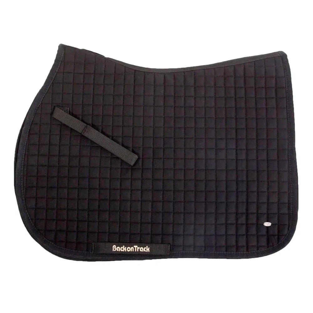 Full Size Back On Track No. 1 All Purpose Horse Saddle Pad Black 1