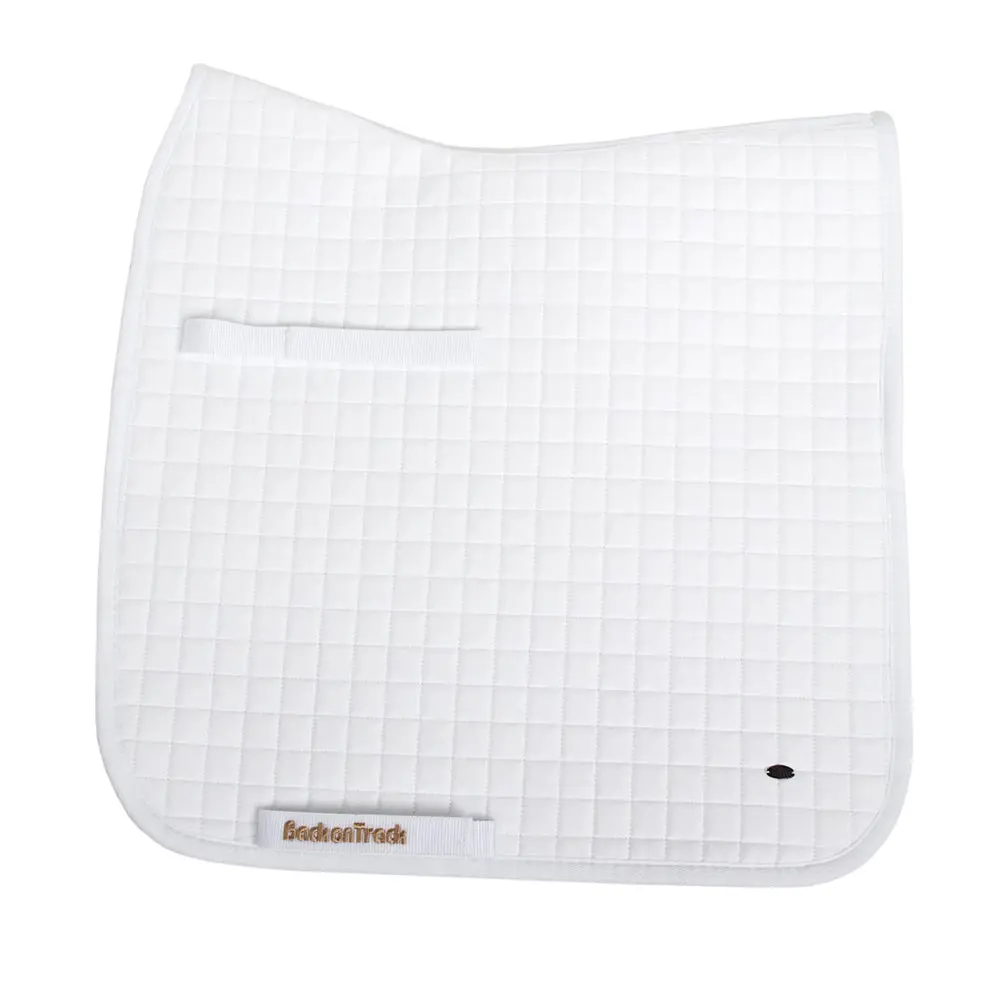 Full Size Back On Track No. 1 Dressage Saddle Pad White 1