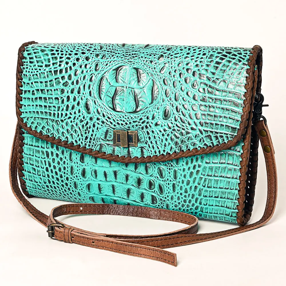 American Darling Women's Coin Purse Crocodile Embossed Genuine Leather Handbag And Ladies Bag 1