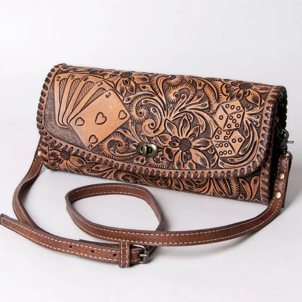 American Darling Women's Wallet Hand Tooled Genuine Leather Handbag And Ladies Purse 3