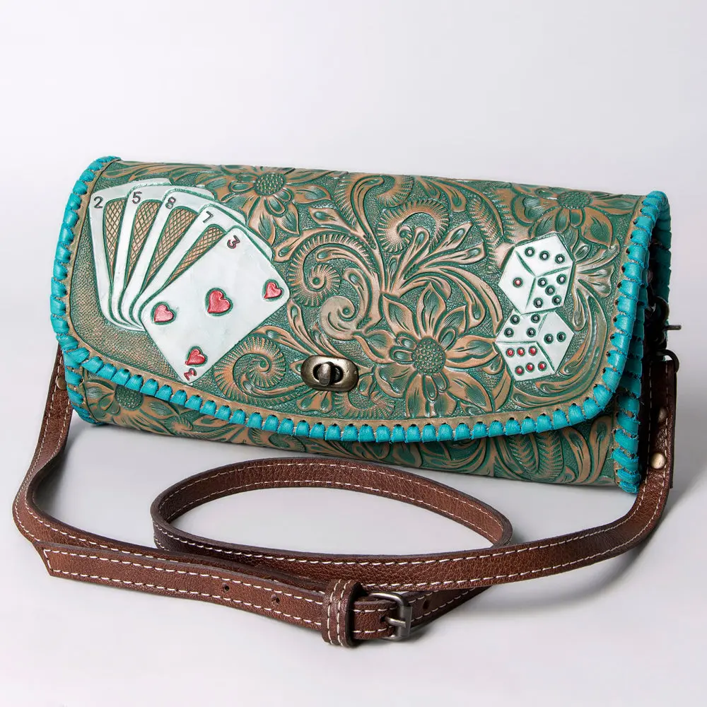 American Darling Women's Wallet Hand Tooled Genuine Leather Handbag And Ladies Purse 4
