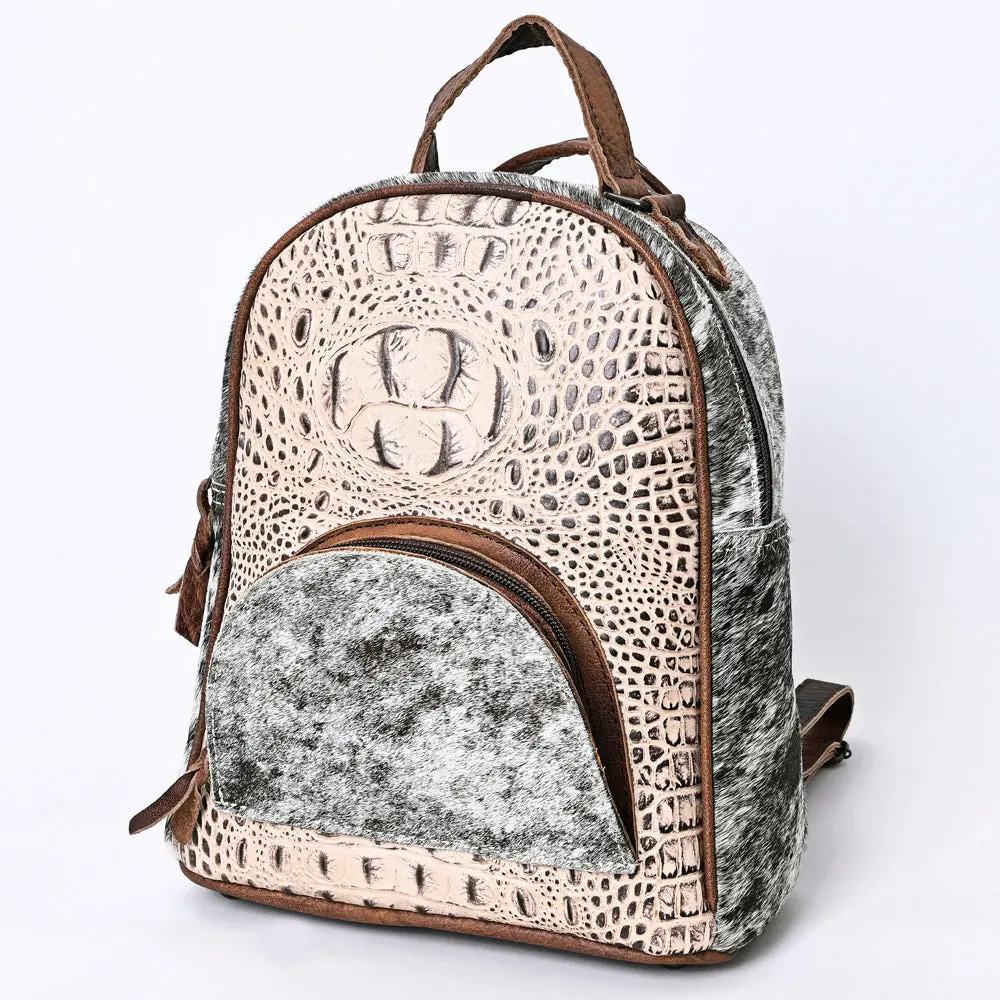 American Darling Western Hair-On Leather Convertible Backpack 13