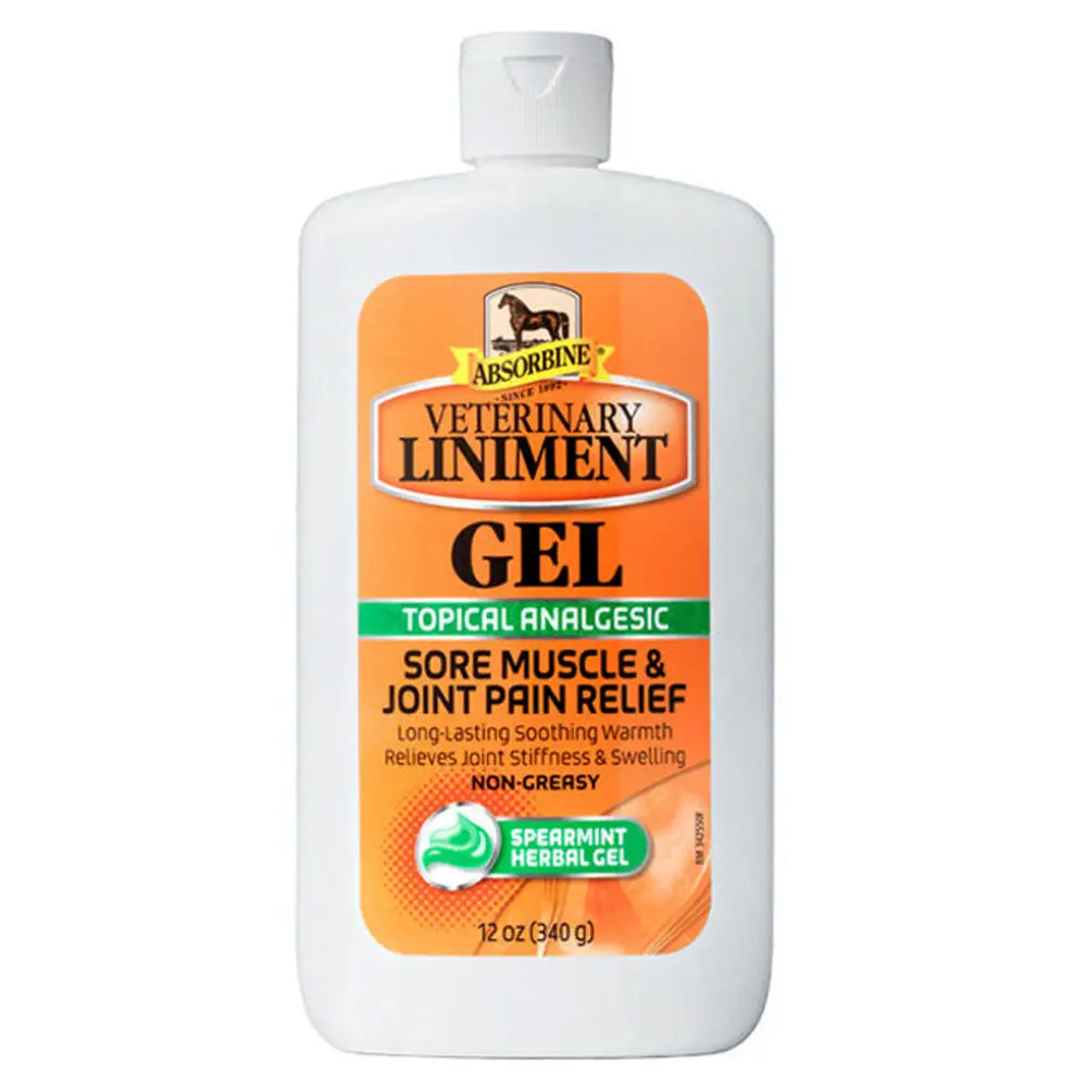 Absorbine Horse Muscle Relief Veterinary Liniment Gel 12 Oz 1