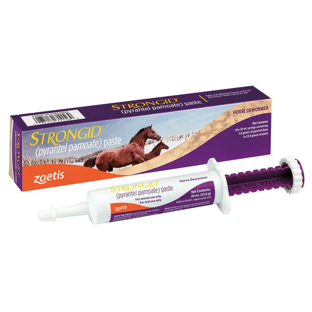 Zoetis Strongid Paste Syringe For Horse Foals Infections 23.6 Gm. 1