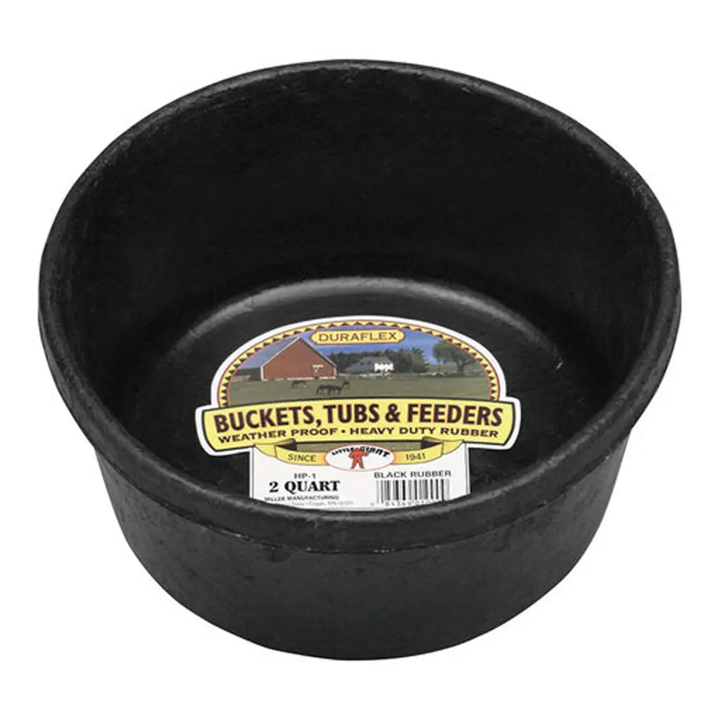 Little Giant Rubber Feed Pan 2 Quart 1