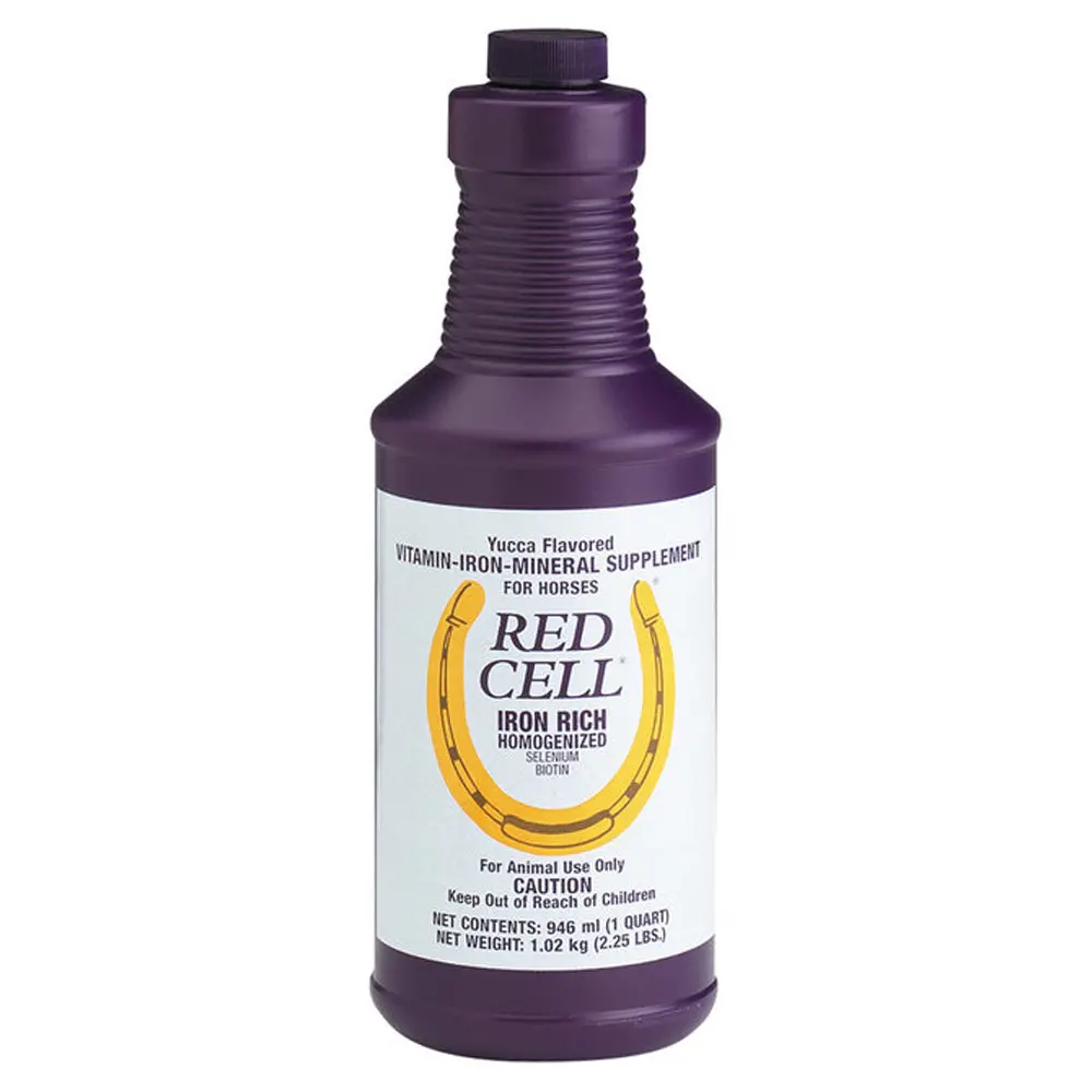 Farnam Red Cell Yucca Flavored Iron Rich Horse Pillets Liquid 32Oz 1