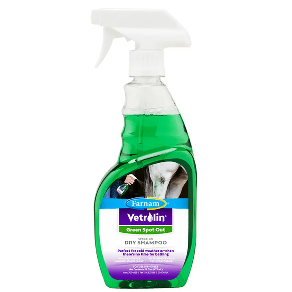 Farnam Vetrolin Horse Insect Green Spot Repellent Fly Spray Stain Remover 16Oz 1