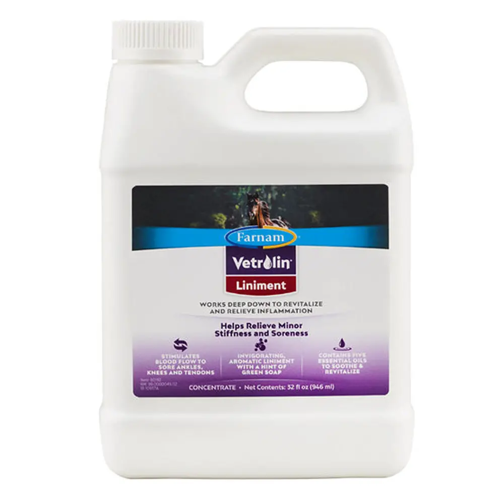32 Oz Farnam Vetrolin Liniment Horse Smelling Clean Fresh Pampered 1
