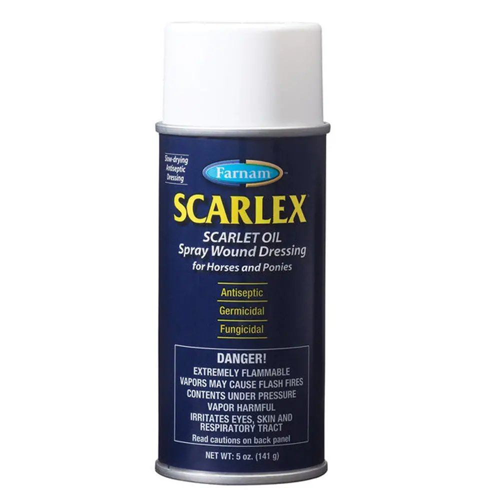 Farnam Horse Spray Wound Cut Burn Dressing Anticeptic Scarlex Oil 5 Oz 1