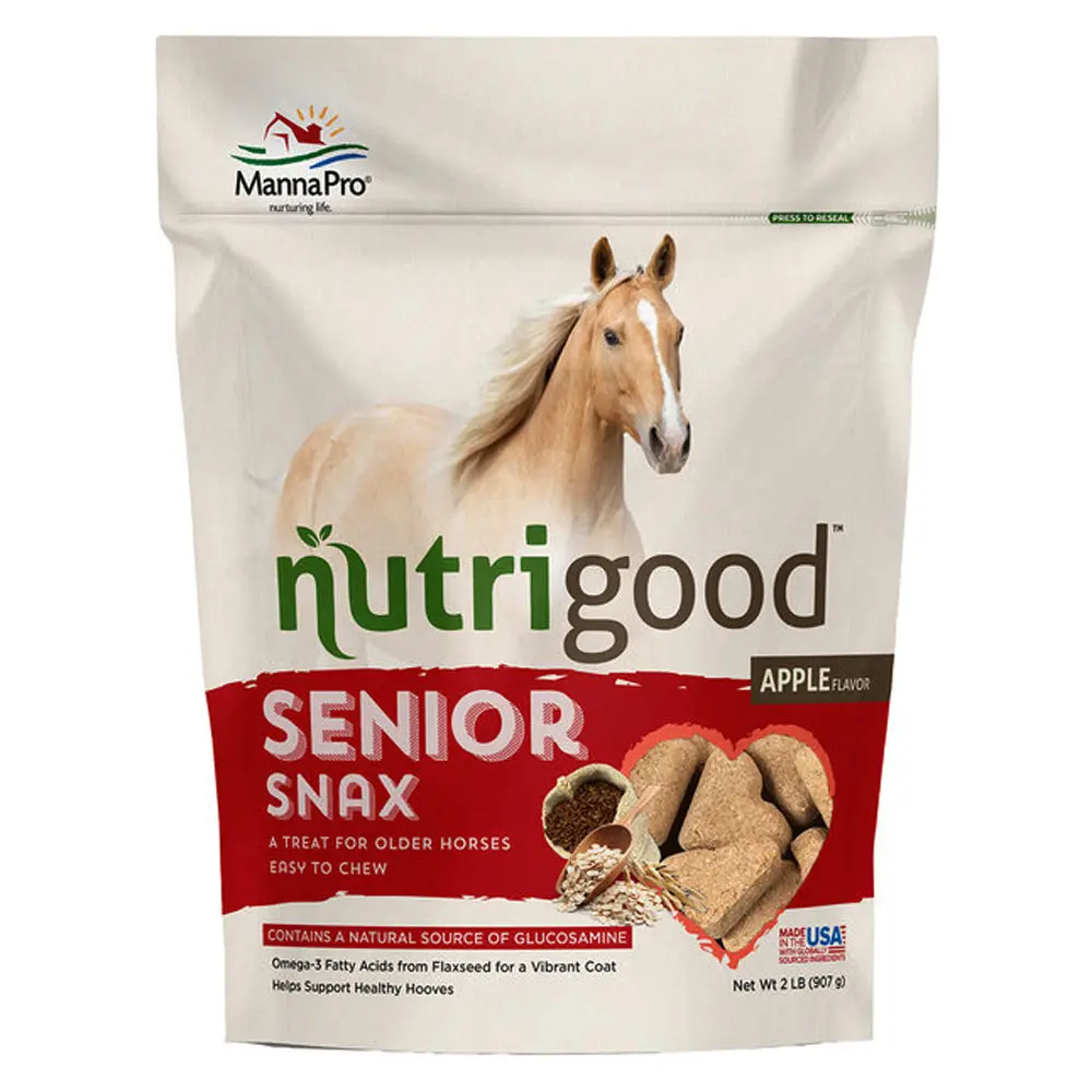 Manna Pro Older Horses Tack Senior Snax Apple Falvor Cookies 2Lbs 1