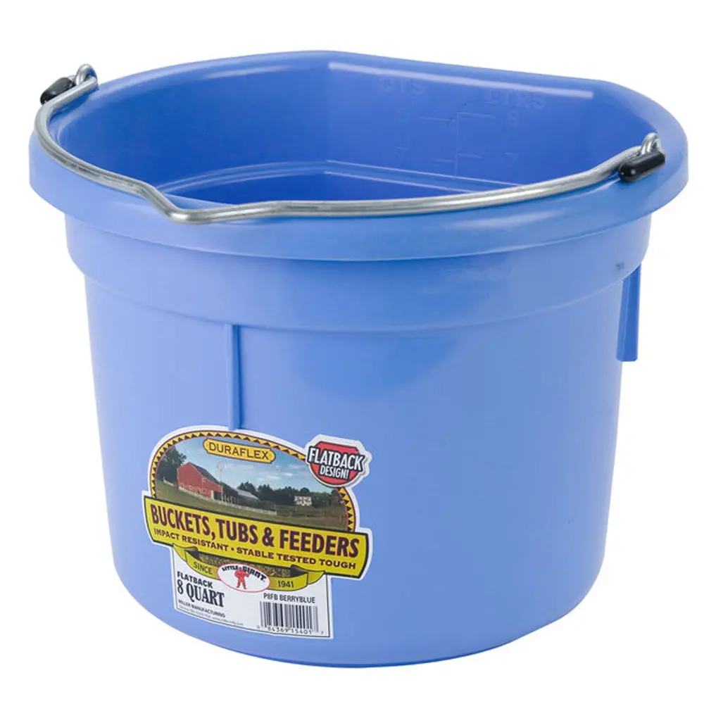 Bucket Plstc Flatback 8Qt Bbl 1