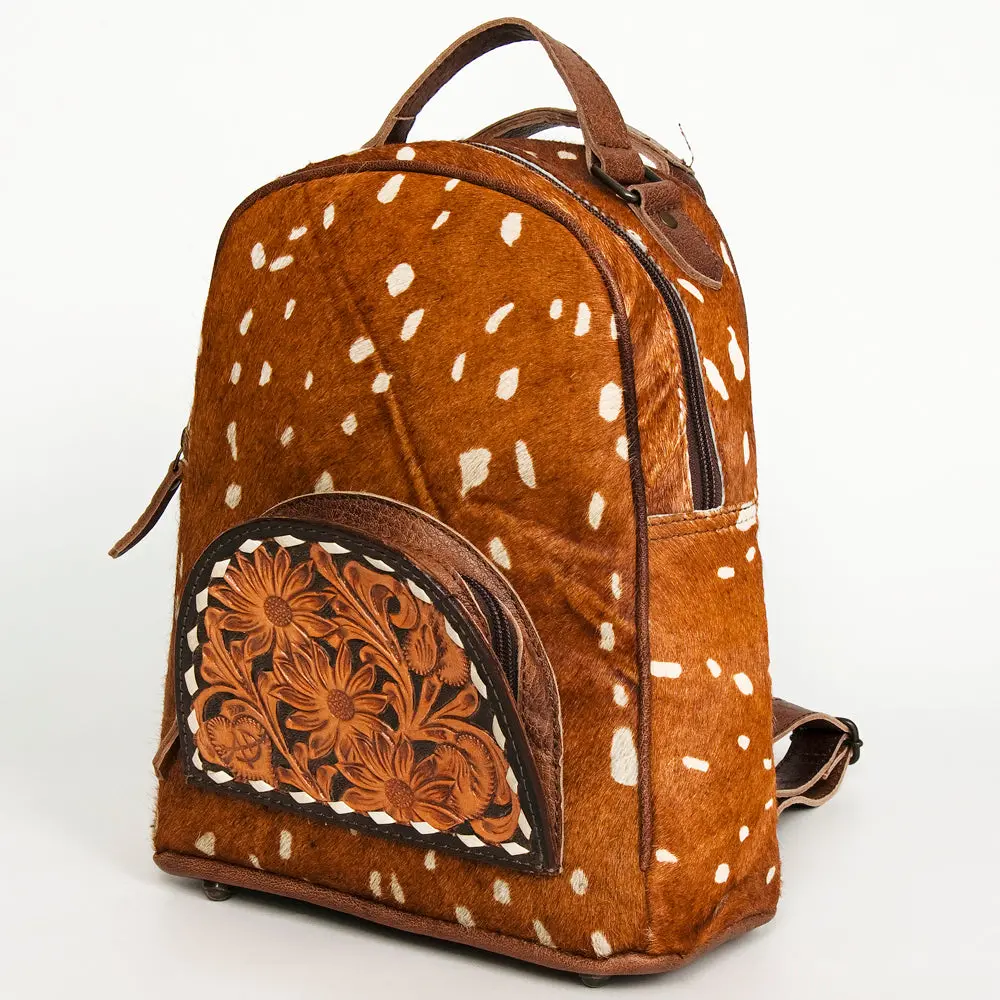 American Darling Western Hair-On Leather Convertible Backpack 11