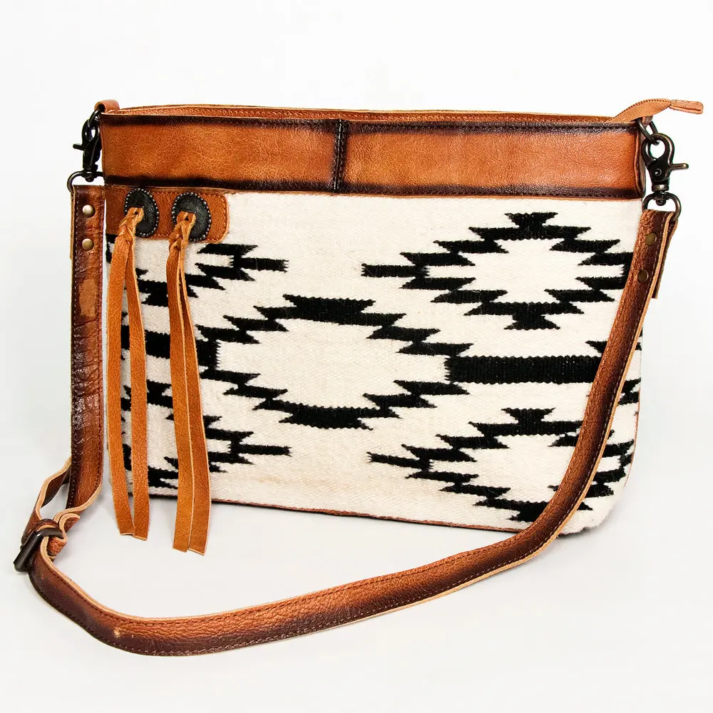 American Darling Women's Crossbody Bag Western Saddle Blanket With Hair-On Genuine Leather Handbag And Ladies Purse 1