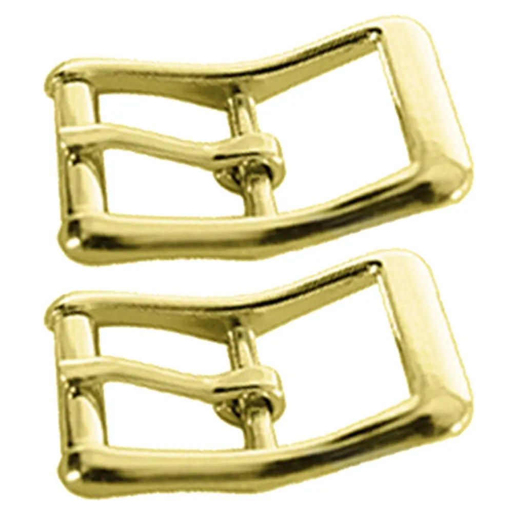 3/4" Hilason Die Cast Center Bar Roller Buckle Brass Plated 1