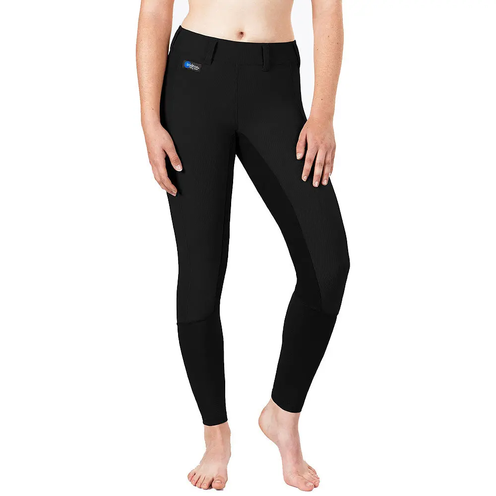 X Large Irideon Cadence Full Seat Stretched Nylon Horse Riding Breeches Black 1