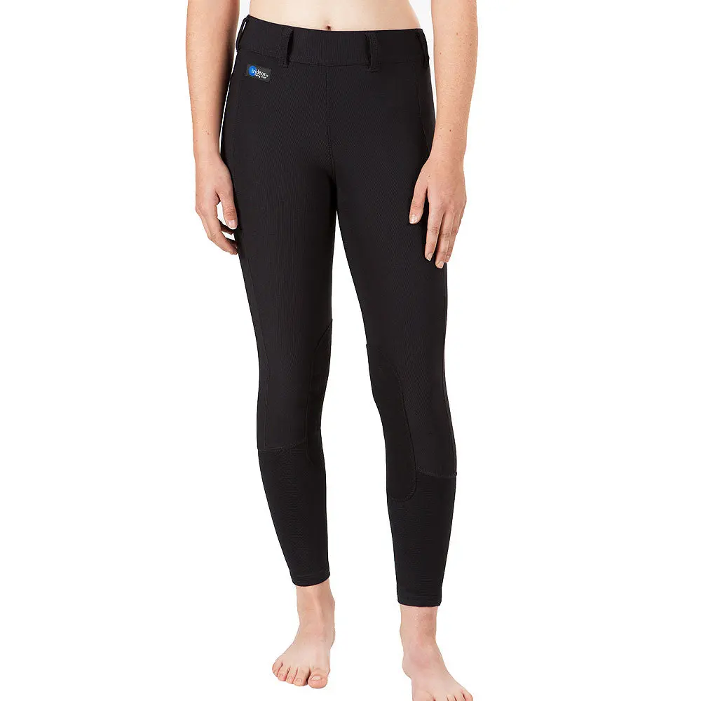 Small Irideon Cadence Stretch Knee Patch Horse Riding Regular Breeches Black 1