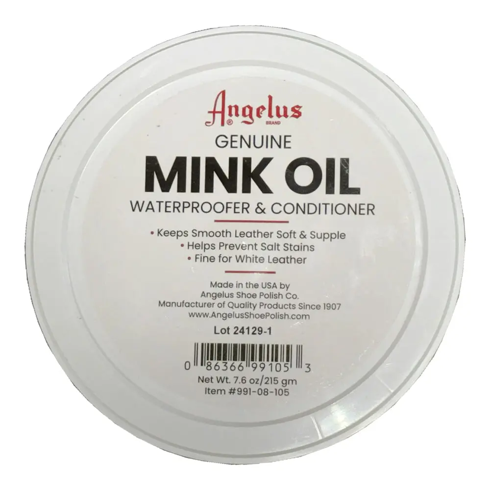 7.6 Oz Angelus Genuine Quality Mink Oil Paste Tub 1