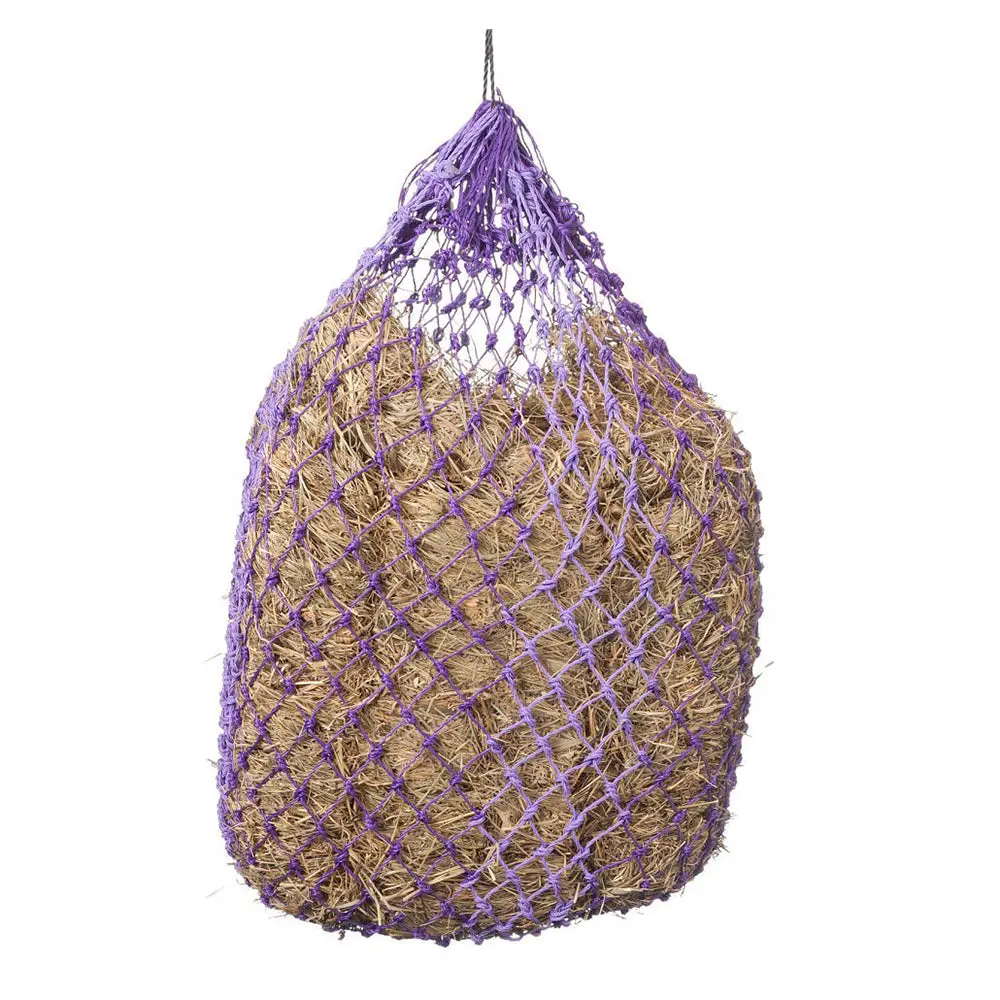 Tough1 Western Horse Deluxe Slow Feed Two-Tone Hay Net Purple 1