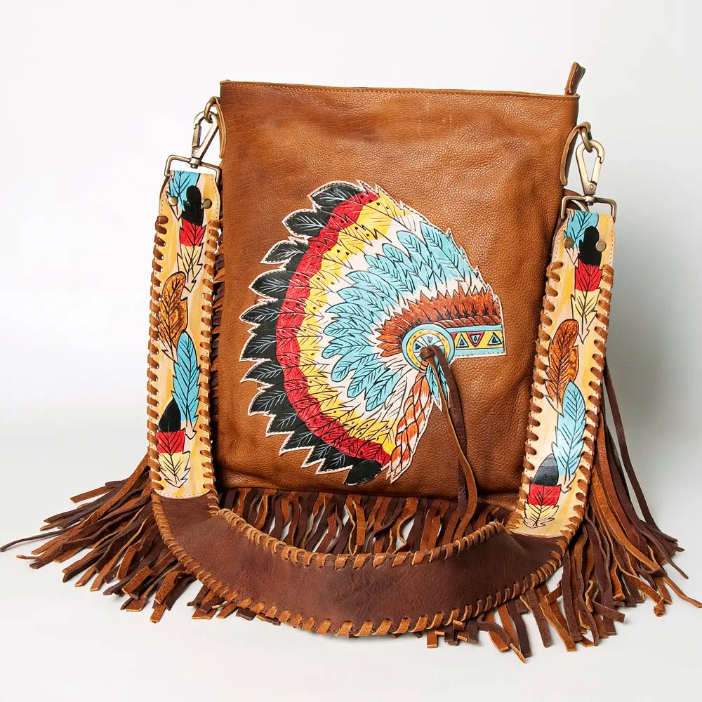 American Darling Large Crossbody Hand Tooled Genuine Leather Western Women Bag Handbag Purse | Cute 1