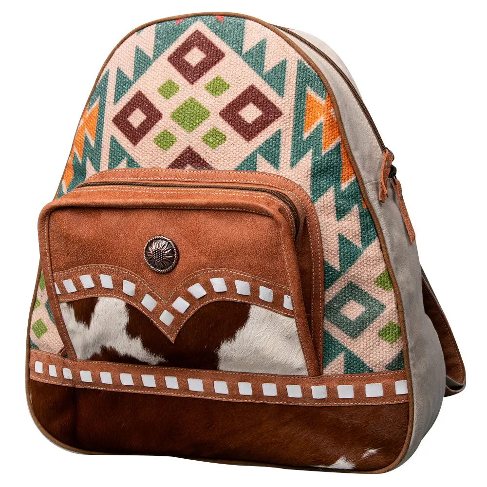Ohlay Cross Body Upcycled Wool Canvas Hair-On Genuine Leather Women Bag Western Handbag Purse Womens Handbags Belt For Summer 1