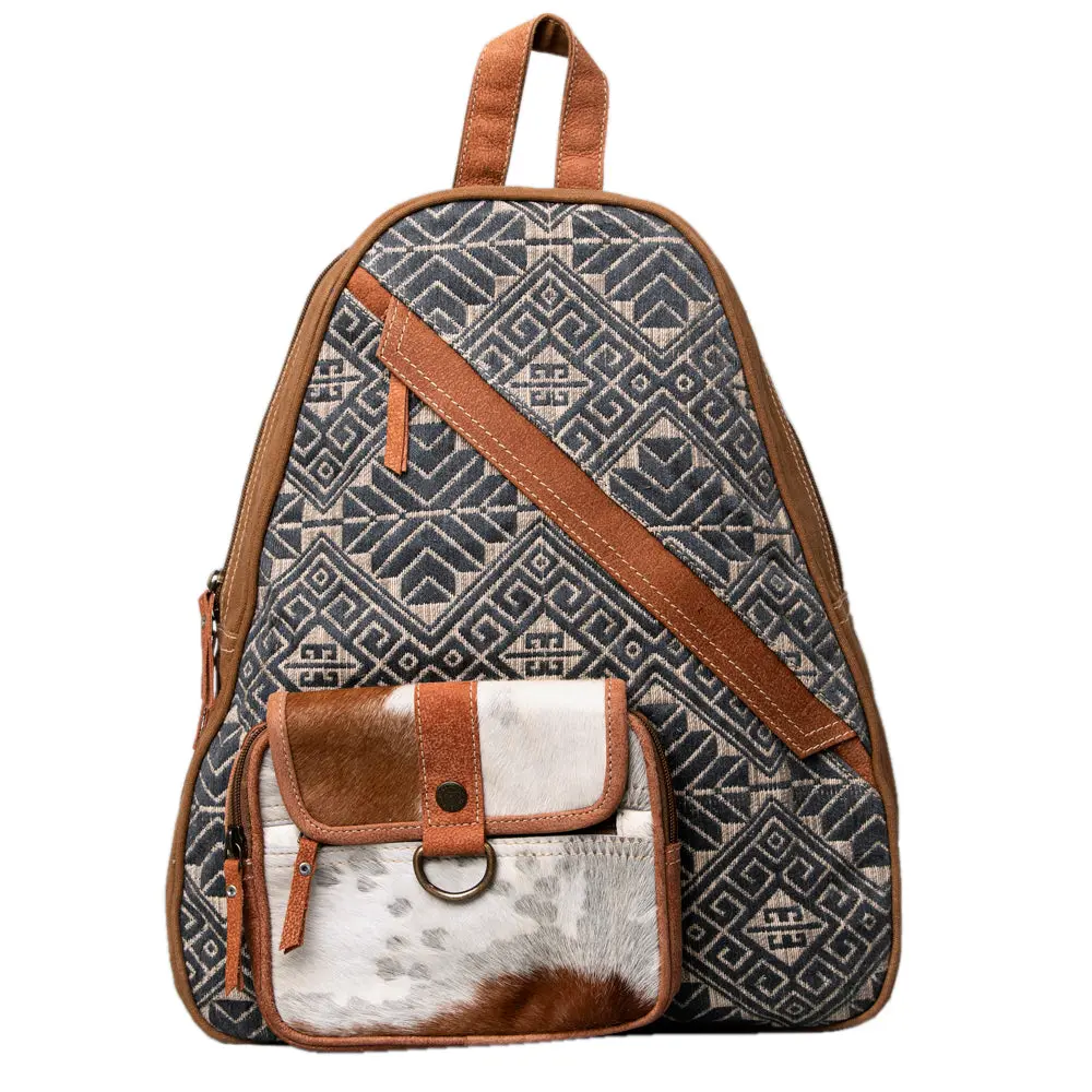 Ohlay Backpack Upcycled Canvas Hair-On Genuine Leather Women Bag Western Handbag Purse Womens Handbags Belt For Purses Summer 1
