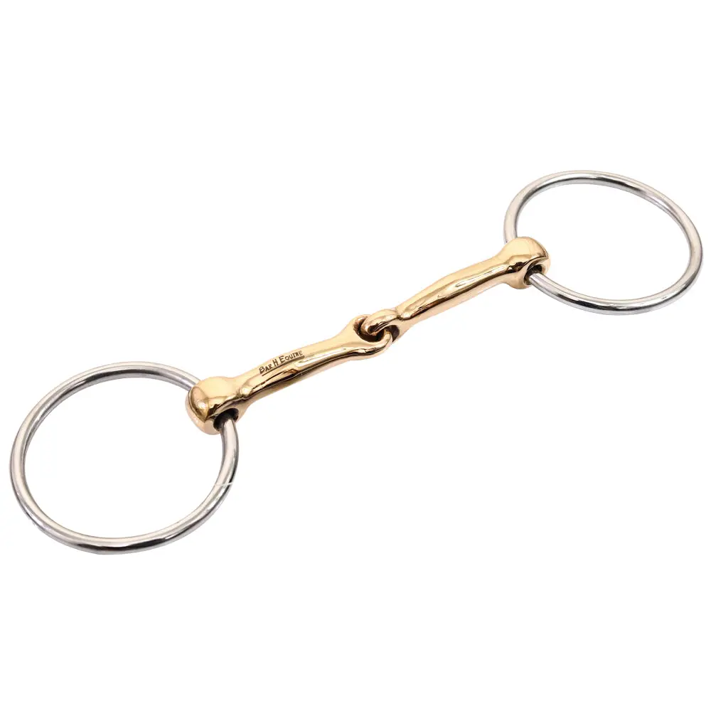 Bar H Equine Smooth Mouth Broken Bit O Ring Snaffle | Bits For Horses Horse And Bridles 1