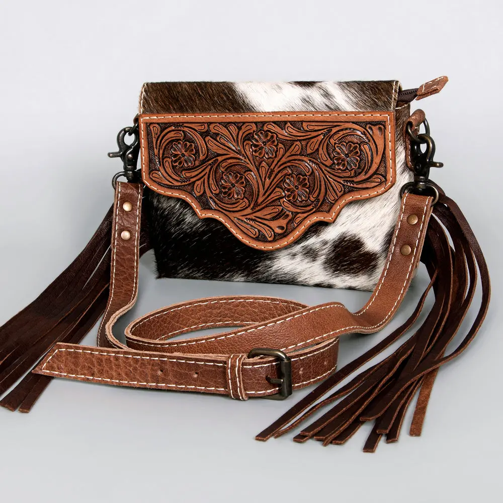 American Darling Envelope Hand Tooled Hair Genuine Leather Western Women Bag | For Cute 1