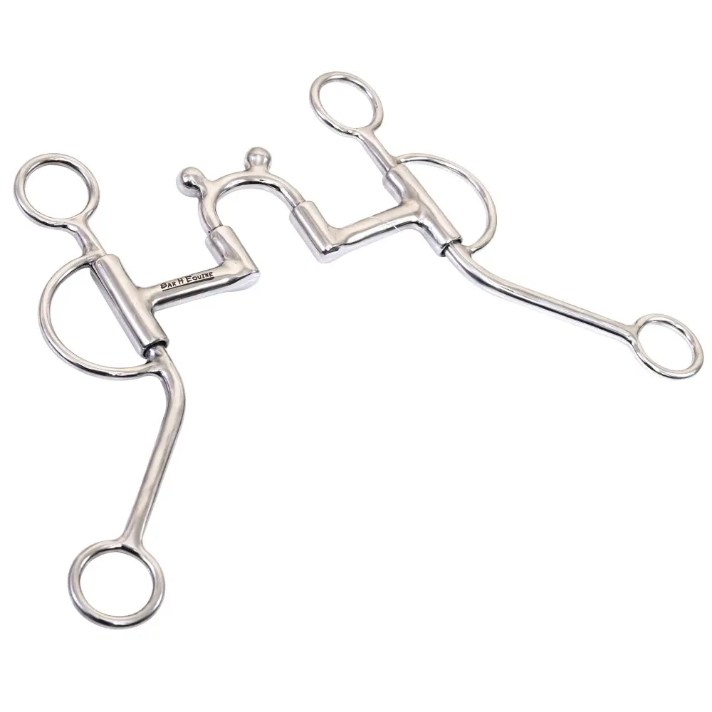 Bar H Equine Stainless Steel High Port Swivel Shank Traning Bit | Bits For Horses Horse And Bridles 1