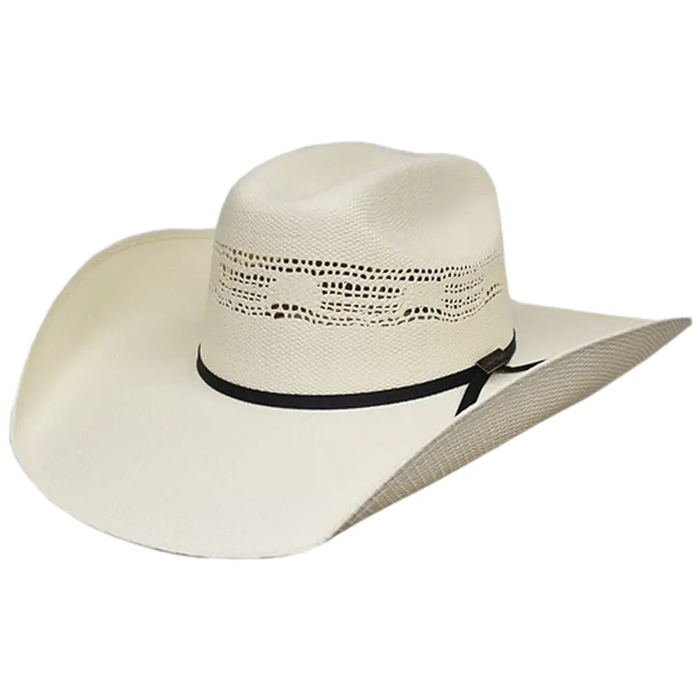 Lonestar Cool Max Bangora Truman Cowboy Hat Width 4.5 Inch Brim Cream 1