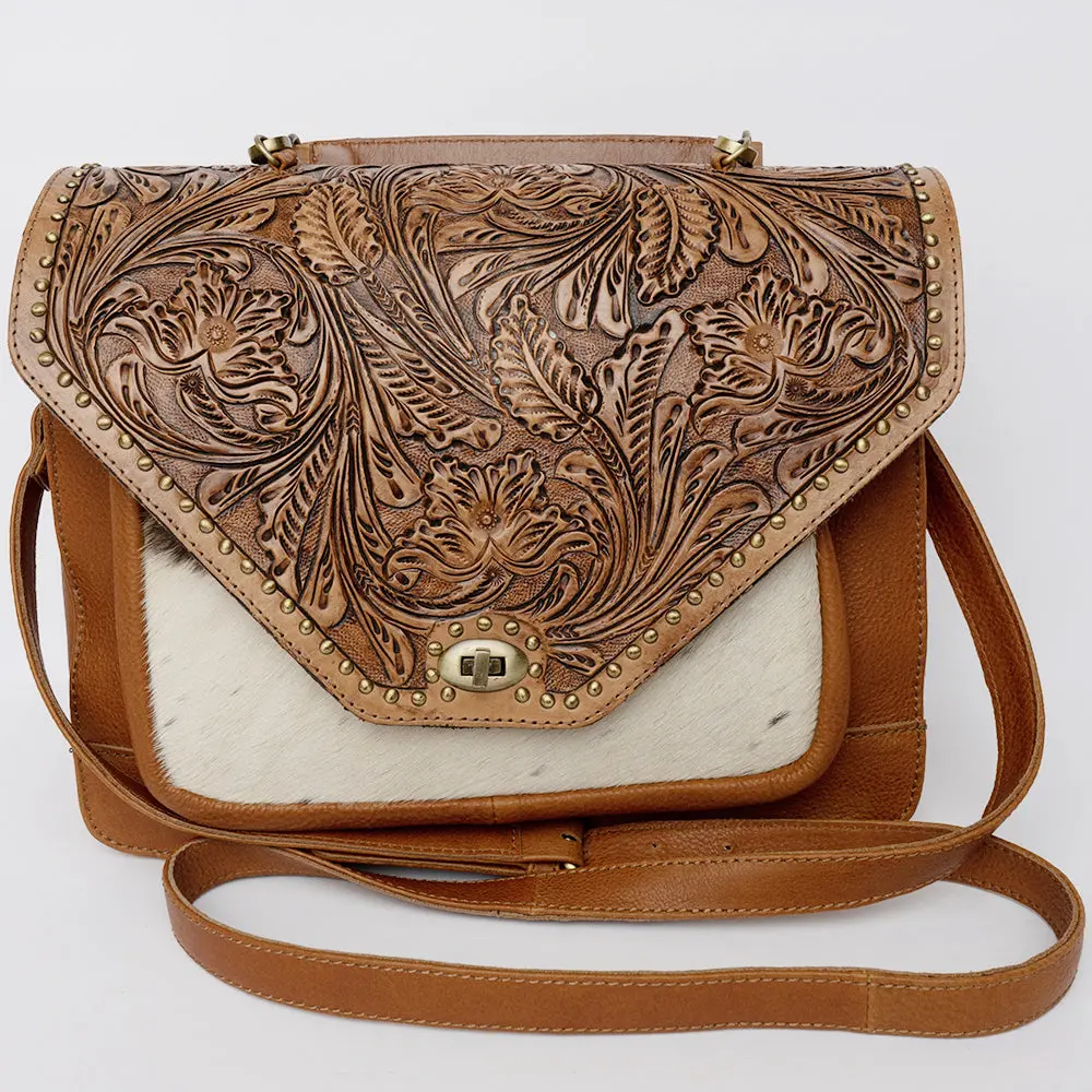 American Darling Cross Body Hand Tooled Hair On Genuine Leather Western Women Bag | Handbag Purse Crossbody For Cute 1