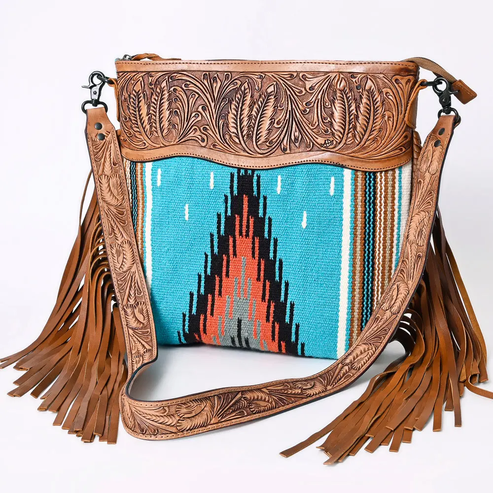 American Darling Crossbody Hand Tooled Saddle Blanket Genuine Leather Women Bag Western Handbag Purse 1