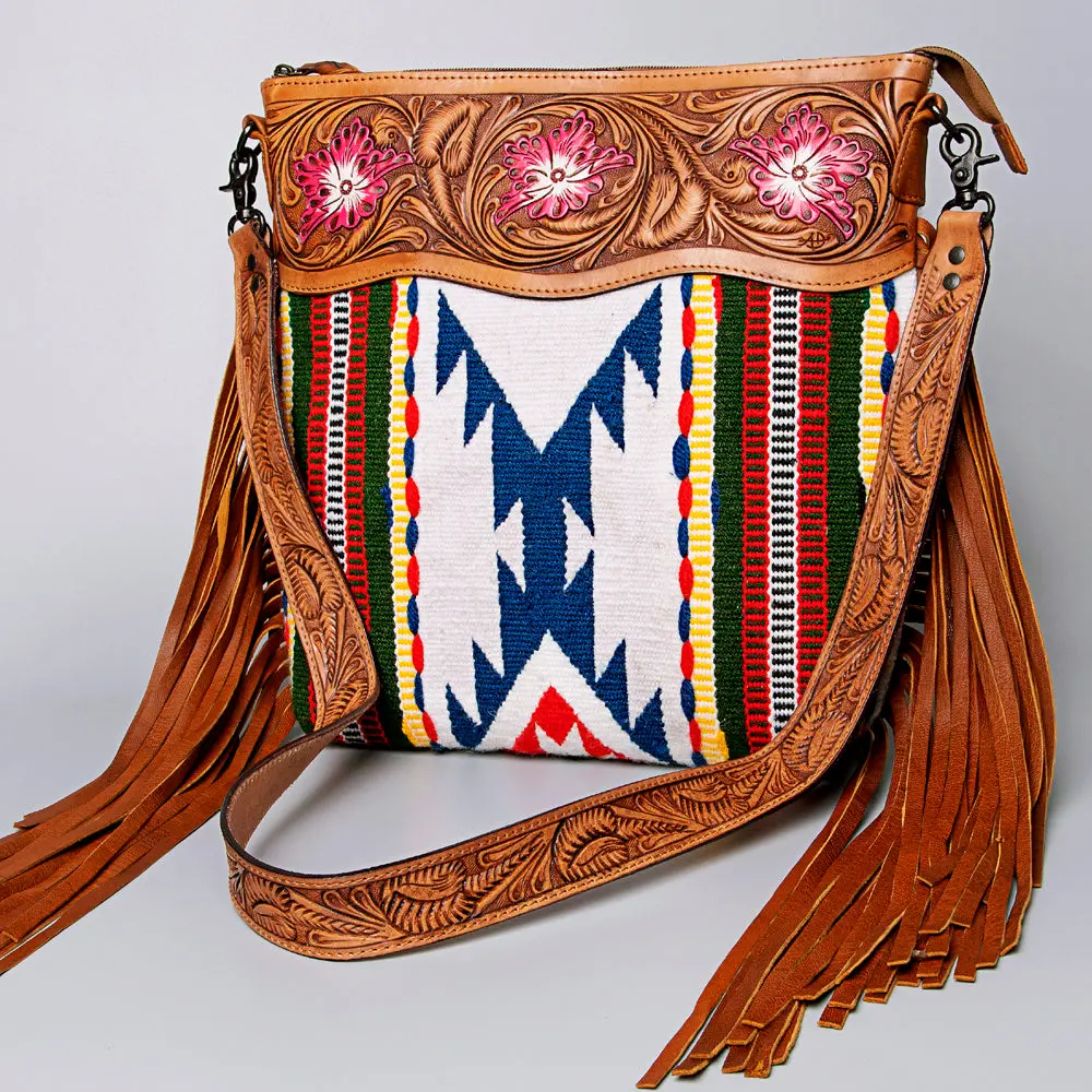 American Darling Crossbody Hand Tooled Saddle Blanket Genuine Leather Women Bag Western Handbag Purse 1