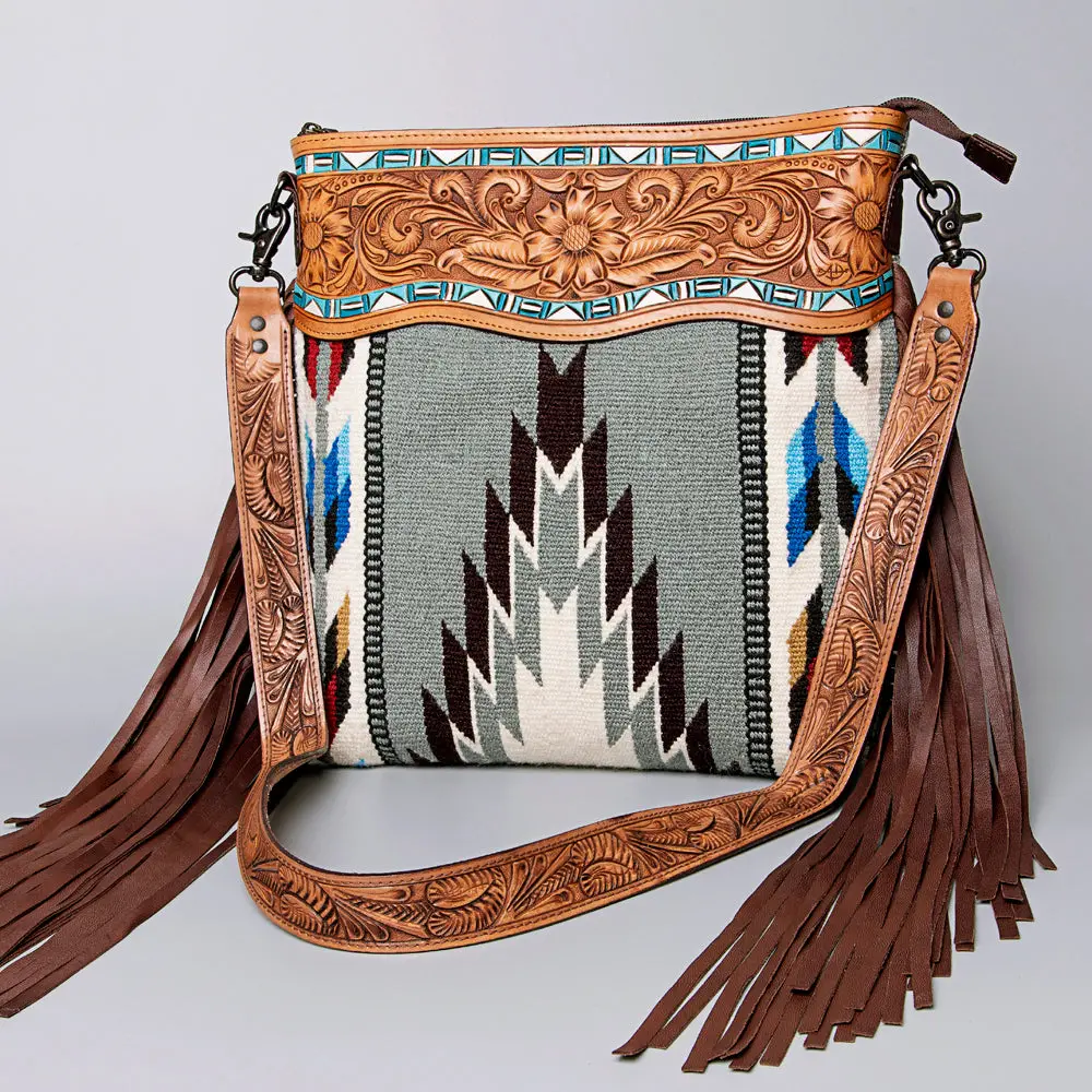 American Darling Crossbody Hand Tooled Saddle Blanket Genuine Leather Women Bag Western Handbag Purse 1
