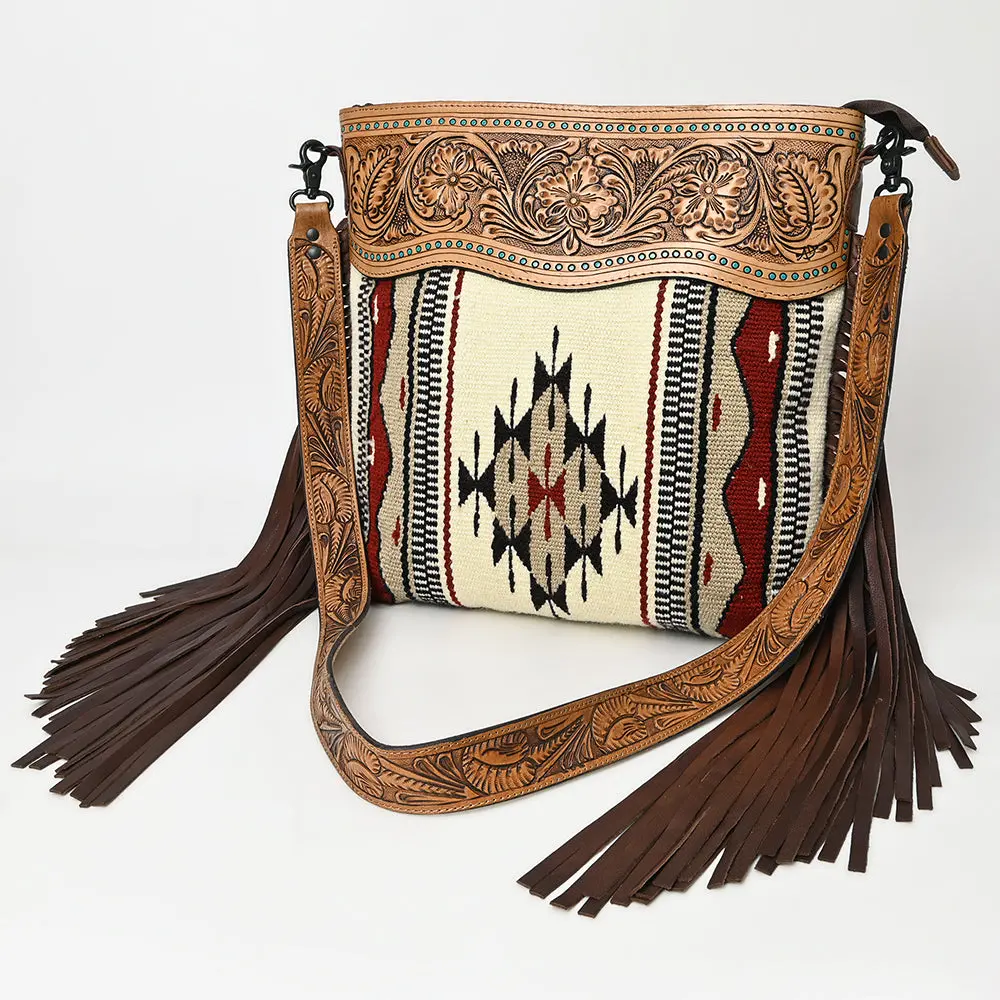American Darling Crossbody Hand Tooled Saddle Blanket Genuine Leather Women Bag Western Handbag Purse 1