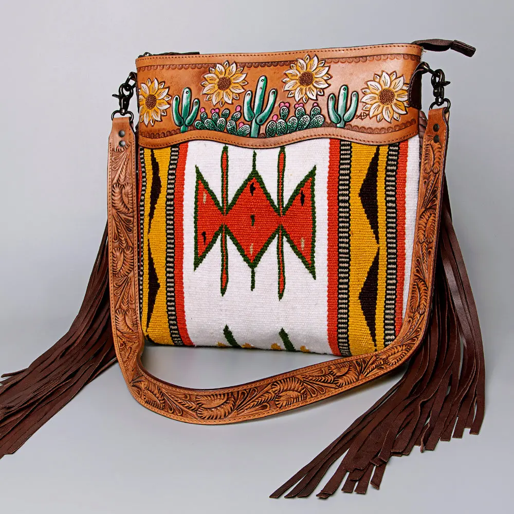 American Darling Crossbody Hand Tooled Saddle Blanket Genuine Leather Women Bag Western Handbag Purse 1