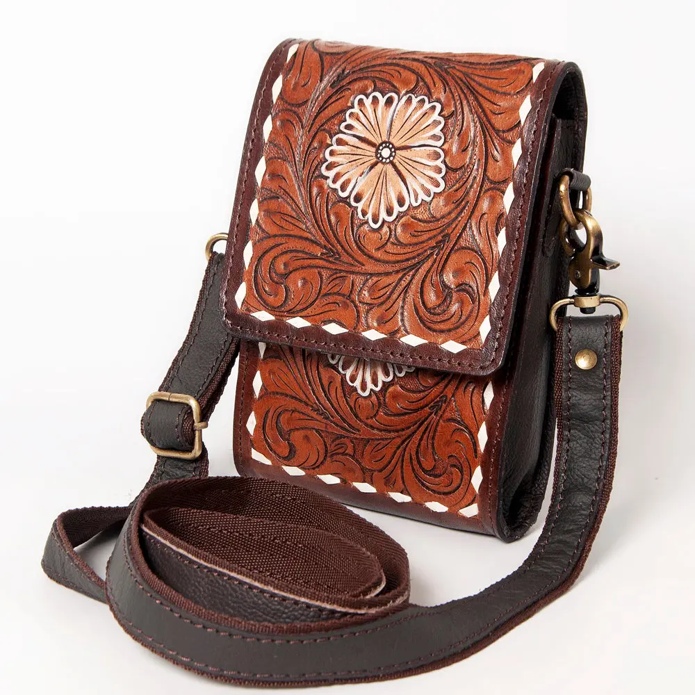 Ohlay Cell Phone Holder Denim Genuine Leather Women's Bag Western Handbag Purse | Womens Case For Women Summer 1
