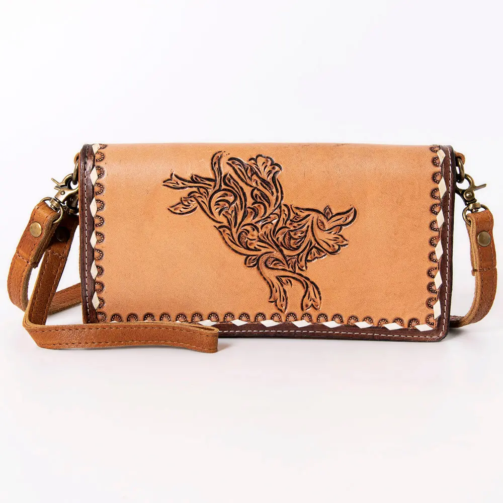 Skbm101f Ohlay Western Genuine Leather Hand Tooled Women Organiser Bags 4