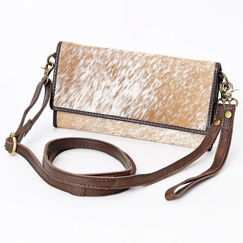 American Darling Wallet Hair On Genuine Leather Western Women Bag | Handbag Purse Wristlet Travel Clutch 2
