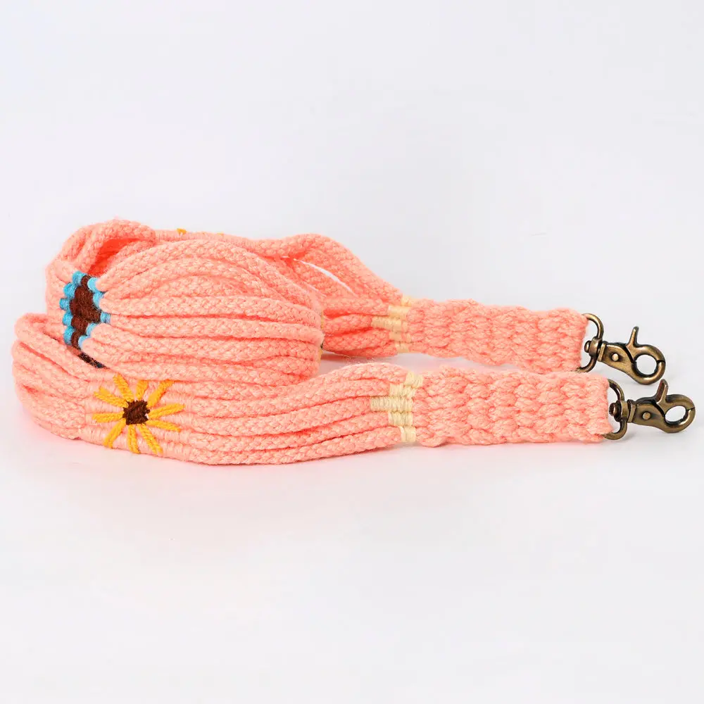 American Darling Hand Braided Wool Strand Crossbody Handle Strap For Bags Phone Wallet Purse Clutch Cellphone Holder 1
