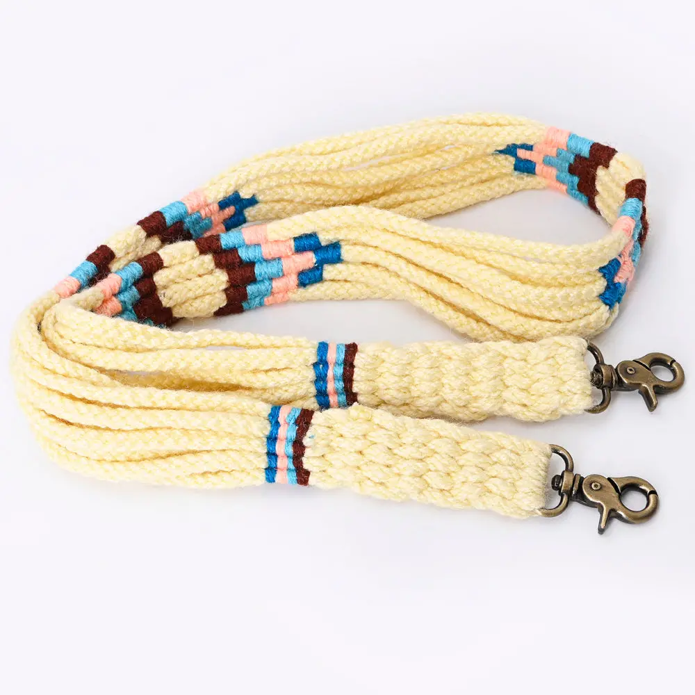 American Darling Hand Braided Wool Strand Crossbody Handle Strap For Bags Phone Wallet Purse Clutch Cellphone Holder 1
