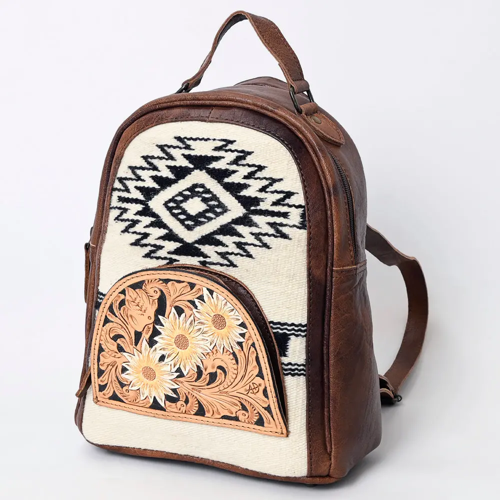 American Darling Western Hair-On Leather Convertible Backpack 12