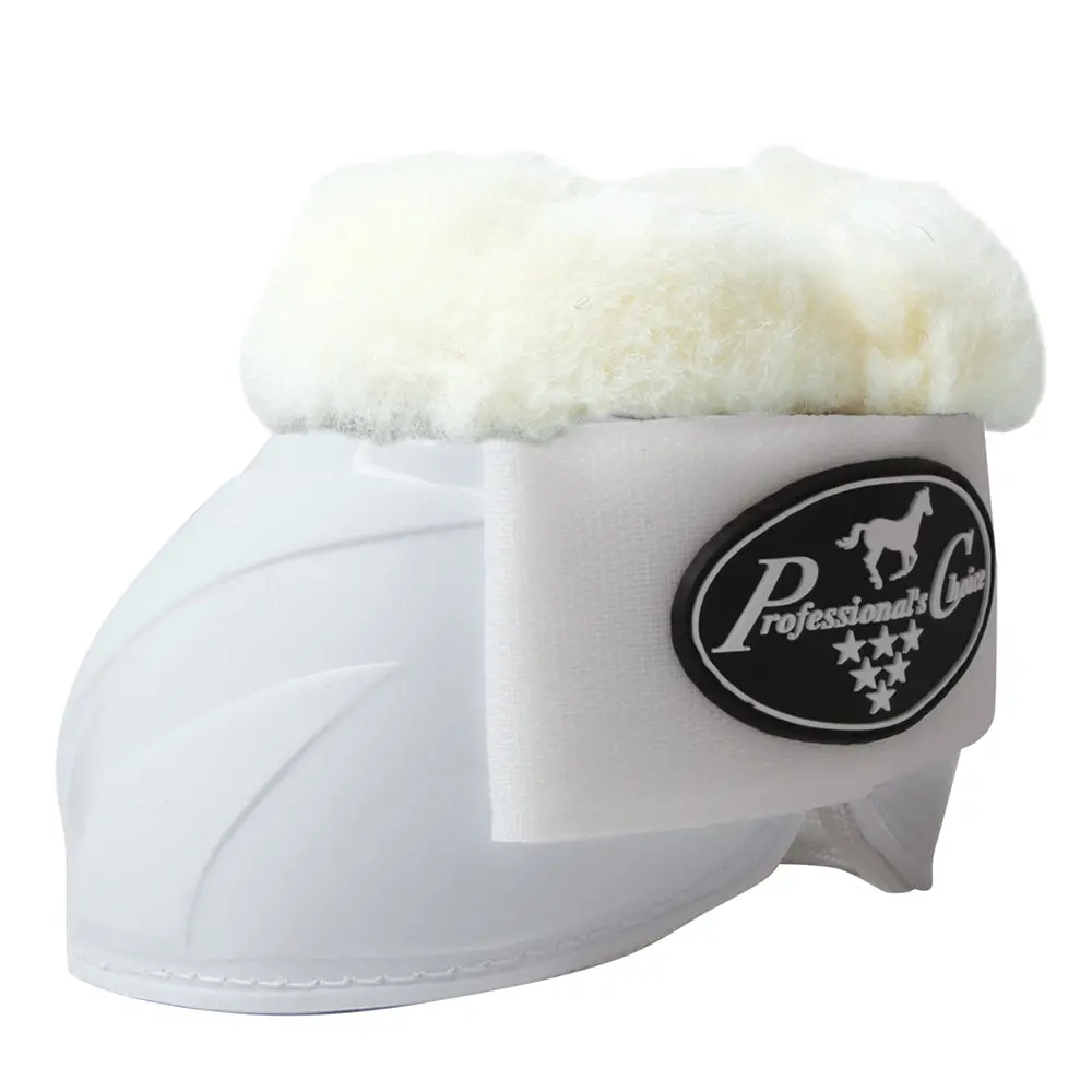 Med Professional's Choice Western Horse Sports Spartan Bell Boot Fleece White 1