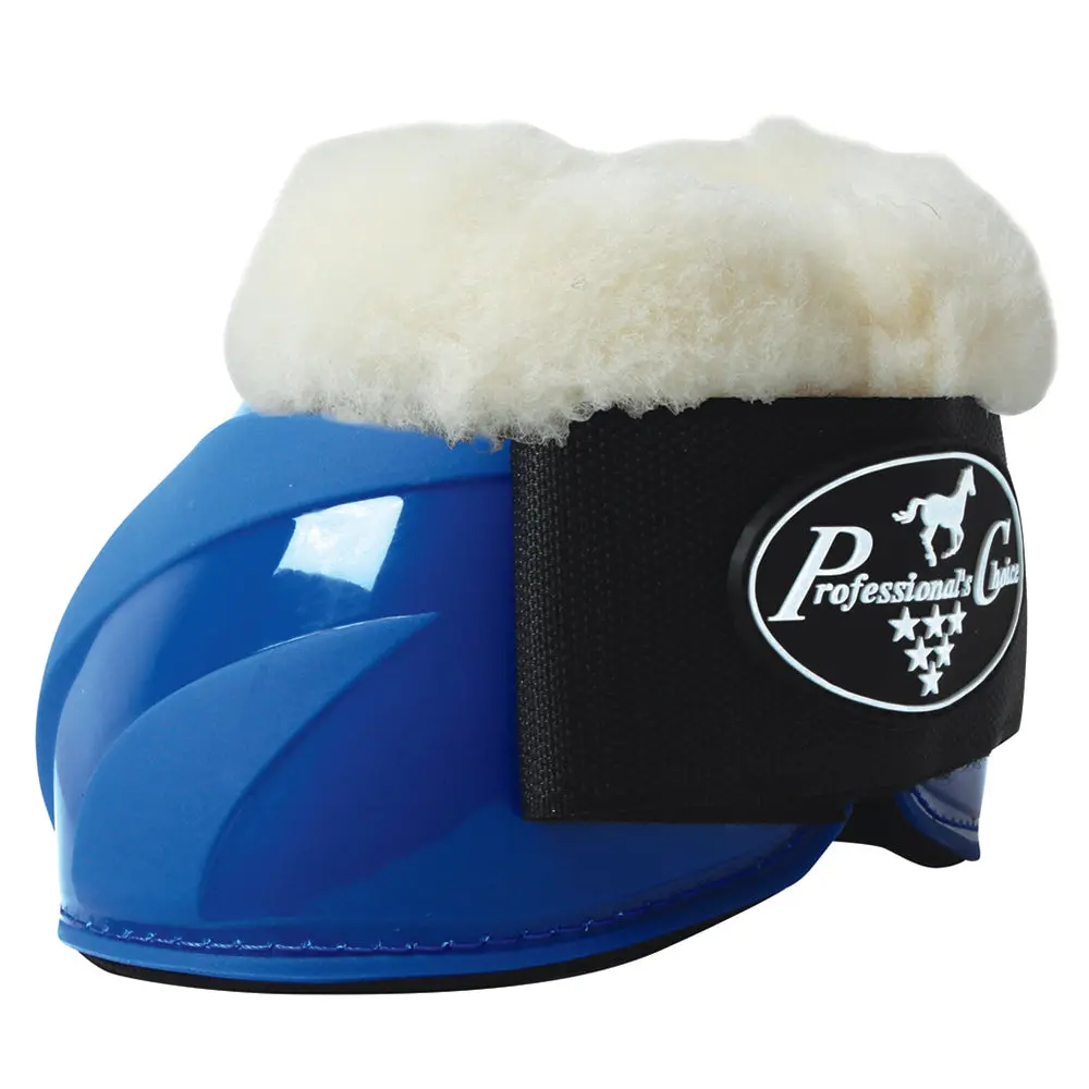 X-Lrg Professional's Choice Western Horse Sports Fleece Spartan Bell Boot Blue 1