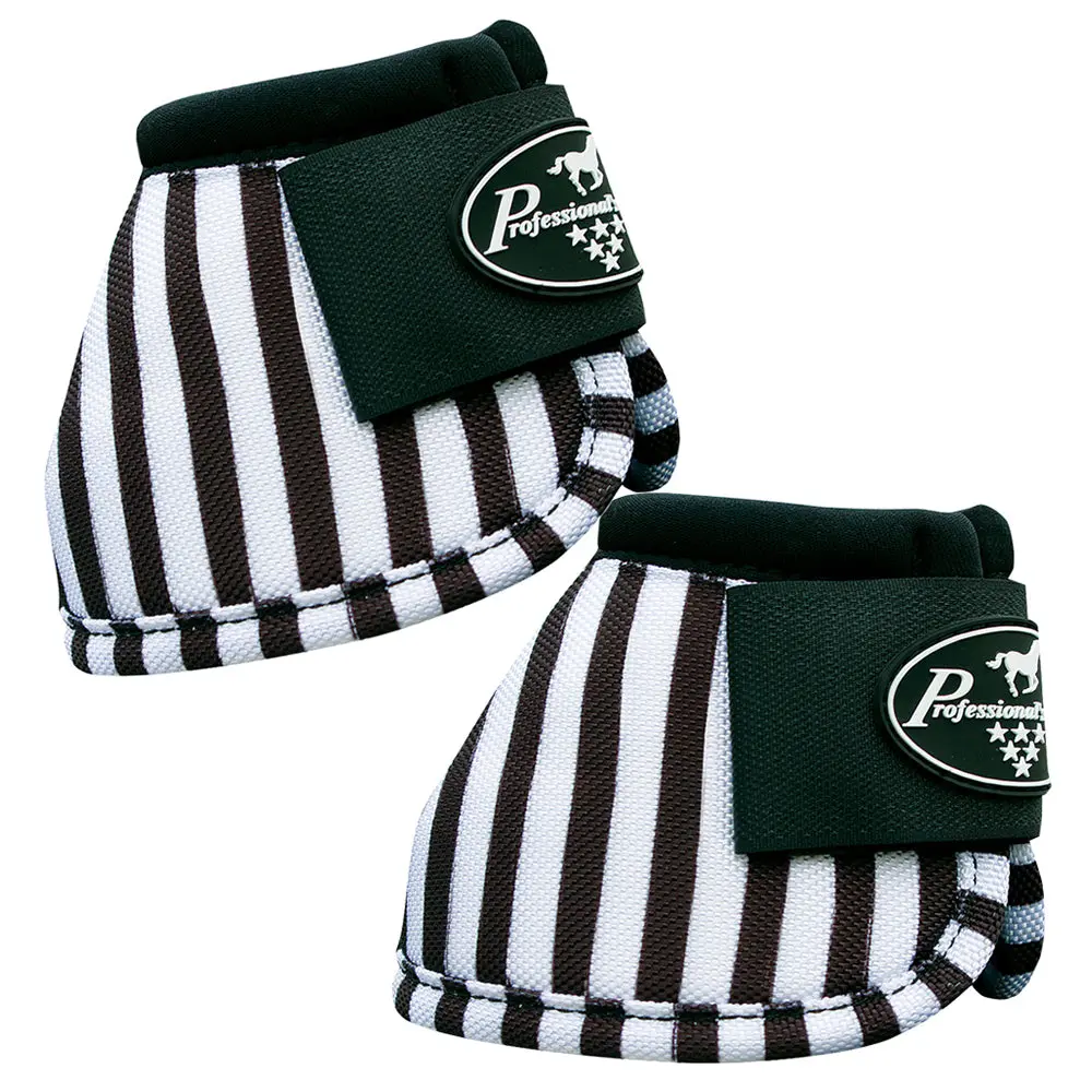 Lrg Professional's Choice Western Horse Sports Ballistic Bell Boot Black/White 1