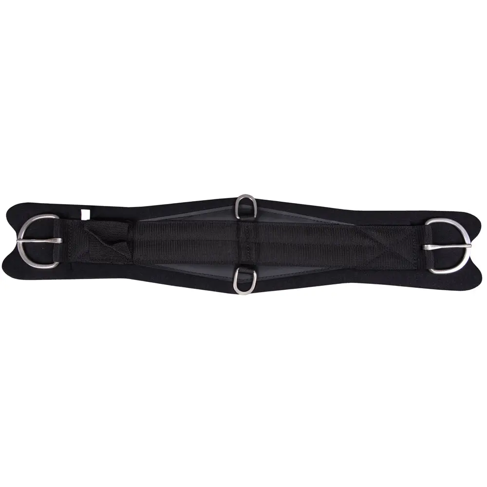 Hilason Horse Roper Comfort Cinch Girth Stainless Steel Black | For 1