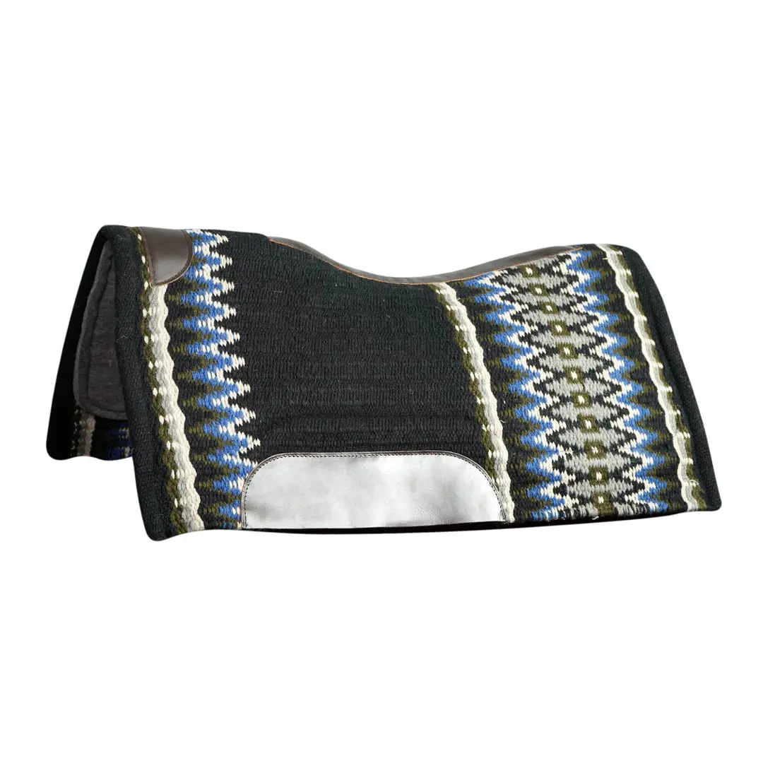 Tuffrider Contoured Double Weave Western Saddle Pad- Black 1