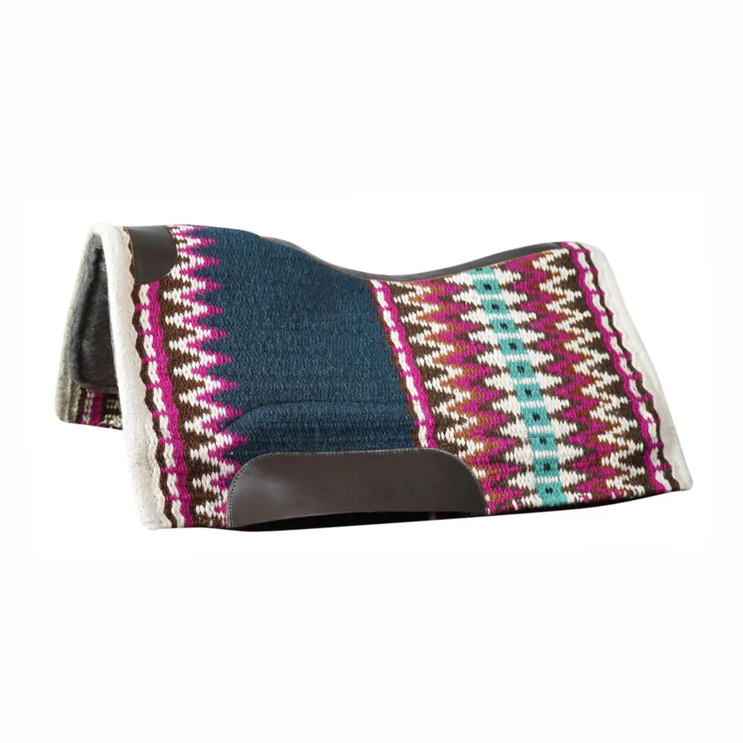 Tuffrider Contoured Double Weave Western Saddle Pad- Navy 1